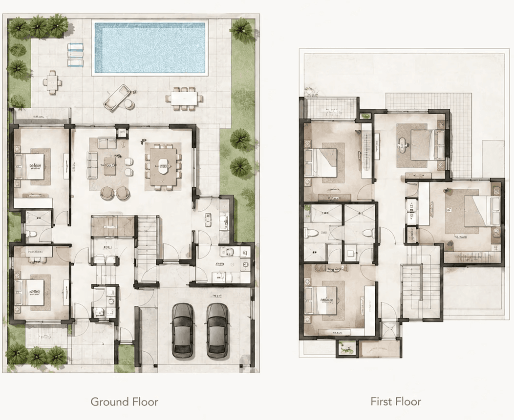 Illustrative residence floor plan